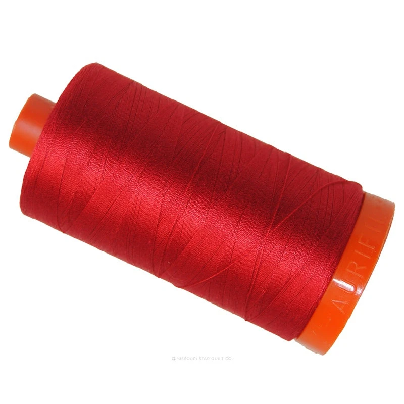 Aurifil 50 WT Cotton Mako Large Spool Thread Red 3 Aurifil 50 WT Cotton Mako Large Spool Thread Red