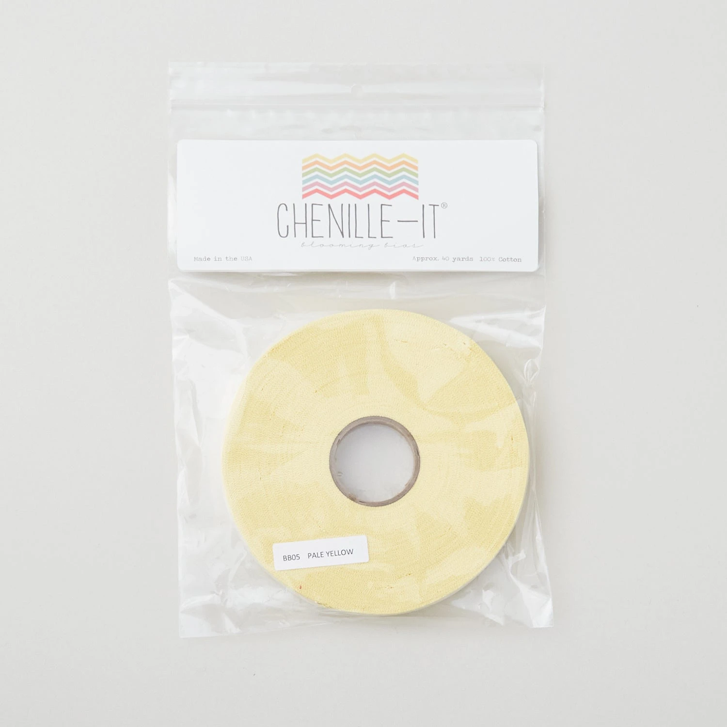 Chenille-It Blooming Bias Sew & Wash Trim - 5/8" Pale Yellow 4 Chenille-It Blooming Bias Sew & Wash Trim - 5/8" Pale Yellow - Image 2