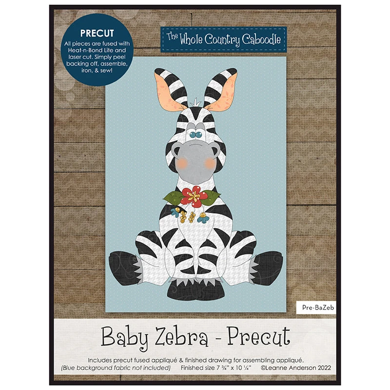 Baby Zebra Precut Fused Appliqué Pack 3 Baby Zebra Precut Fused Appliqué Pack