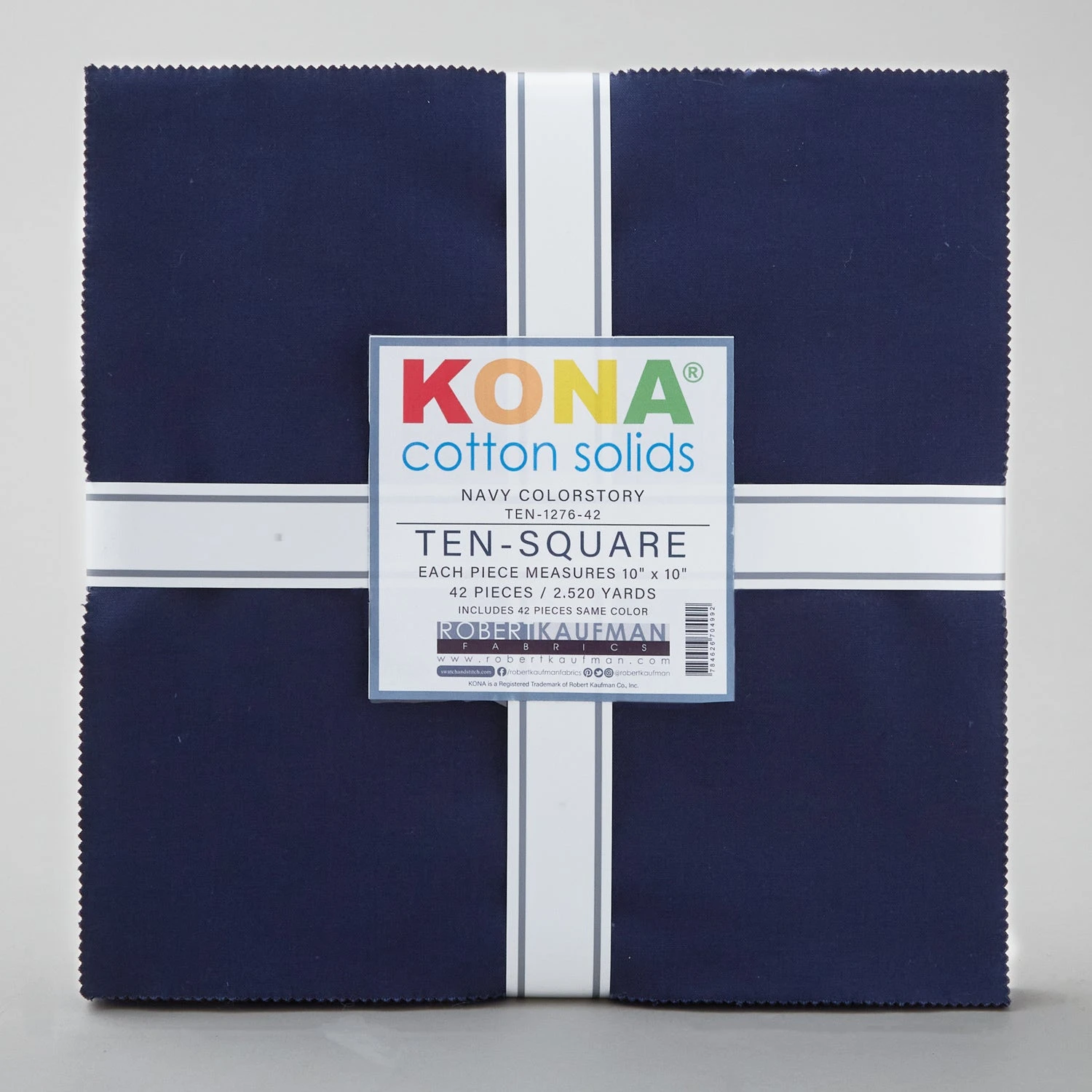 Kona Cotton Navy Ten Squares 3 Kona Cotton Navy Ten Squares