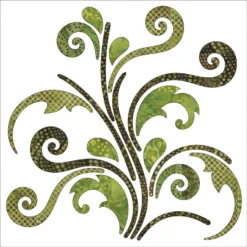 Bohemian Chic Batik Vines Fusible Appliqué Shapes