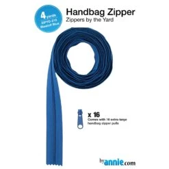 ByAnnie Zippers By The Yard - 4 Yards Blastoff Blue