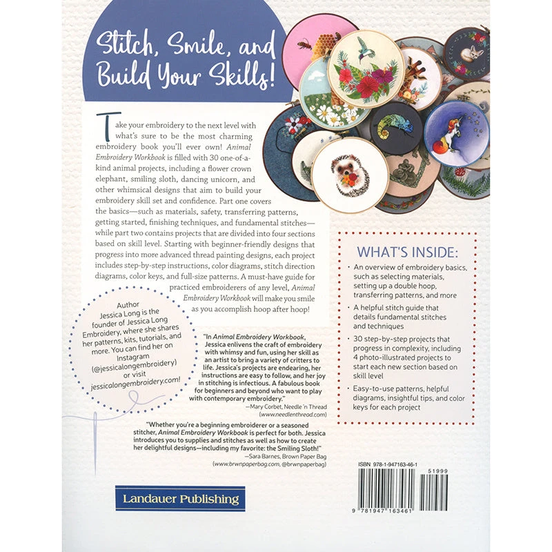 Animal Embroidery Workbook 4 Animal Embroidery Workbook - Image 2