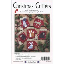Christmas Critters Ornaments Kit -Crafty Haven christmas critters ornaments kit k0919 rachels of greenfield rachel pellman 959960