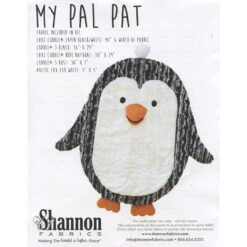 Cuddle® Kit - My Pal Pat The Penguin -Crafty Haven cuddle kit my pal pat the penguin ckmypalpat blackwhite shannon fabrics shannon christensen 29f0c7