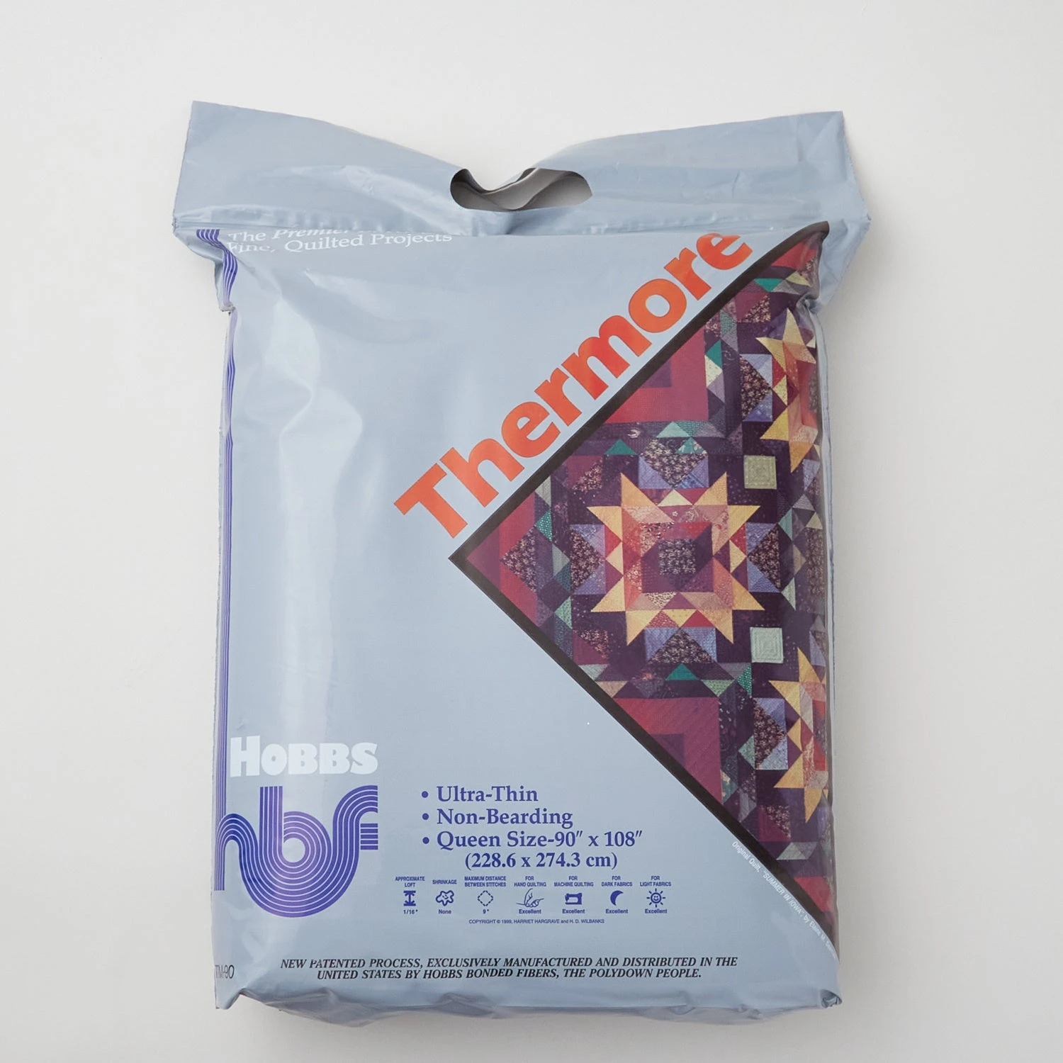 Hobbs Thermore Ultra Thin Batting - Queen 90" X 108" 4 Hobbs Thermore Ultra Thin Batting - Queen 90" X 108" - Image 2