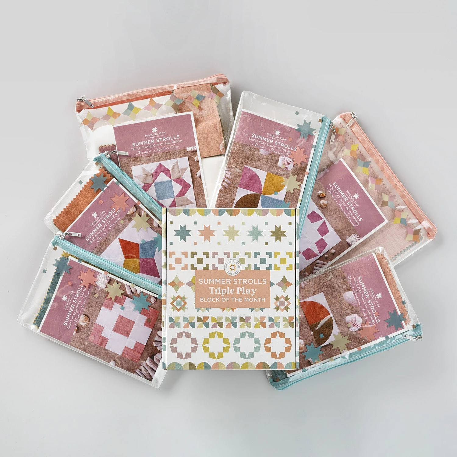 Missouri Star Summer Strolls Triple Play Block Of The Month 6 Missouri Star Summer Strolls Triple Play Block Of The Month - Image 4