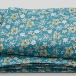 Blissful - Graphic Floral Teal 3 Yard Cut