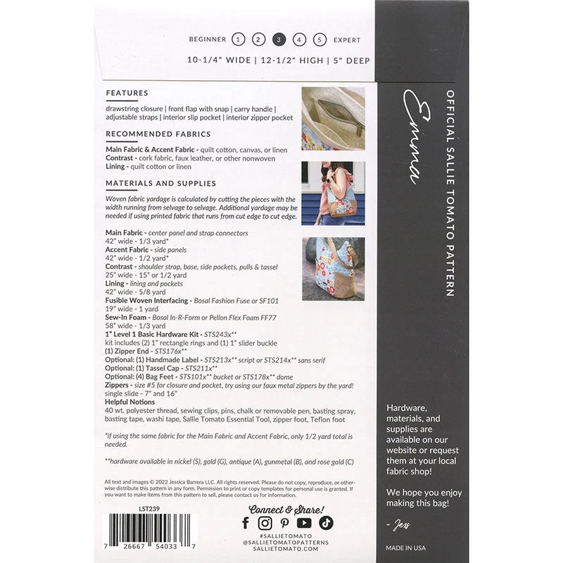 Emma Bag Kit - Rustic Jasper Cork 6 Emma Bag Kit - Rustic Jasper Cork - Image 4