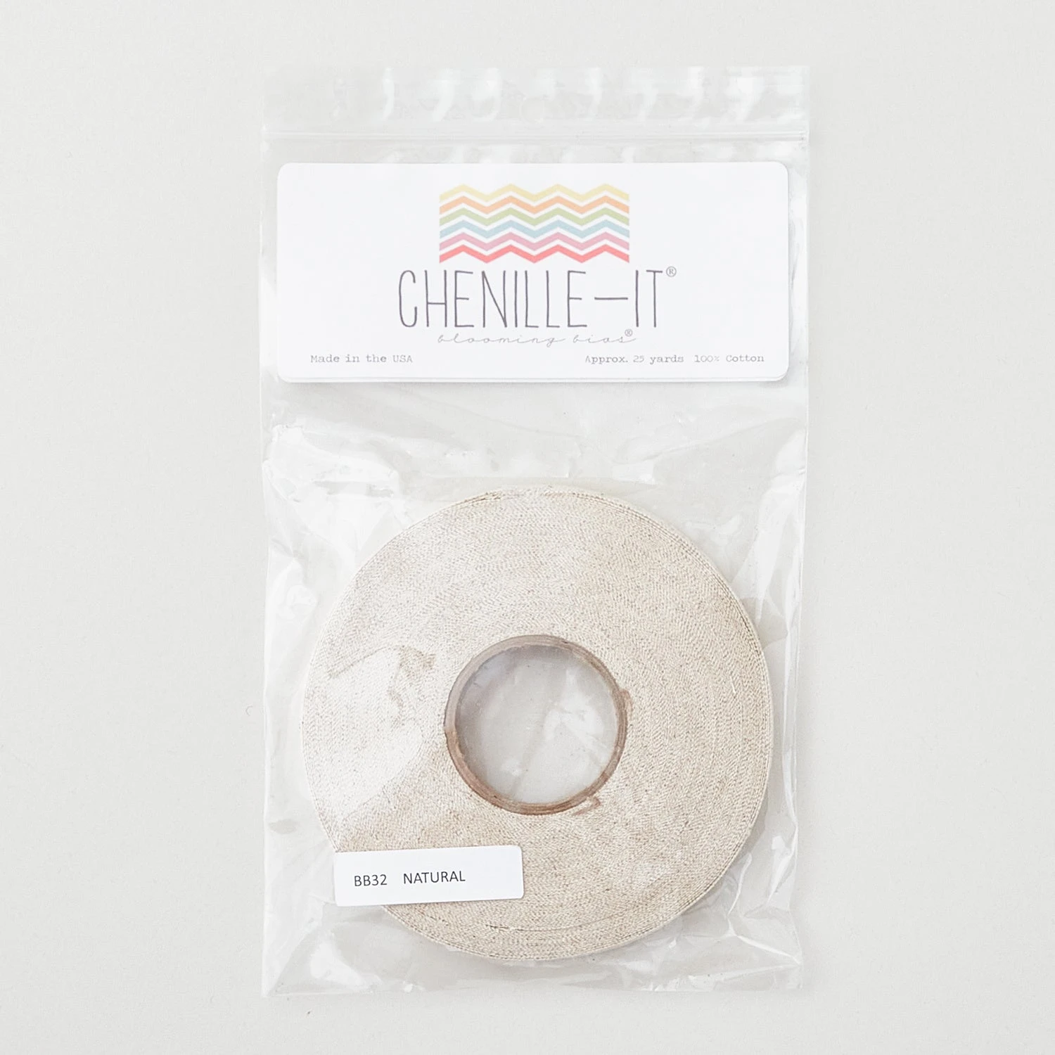 Chenille-It Blooming Bias Sew & Wash Trim - 3/8" Natural 4 Chenille-It Blooming Bias Sew & Wash Trim - 3/8" Natural - Image 2