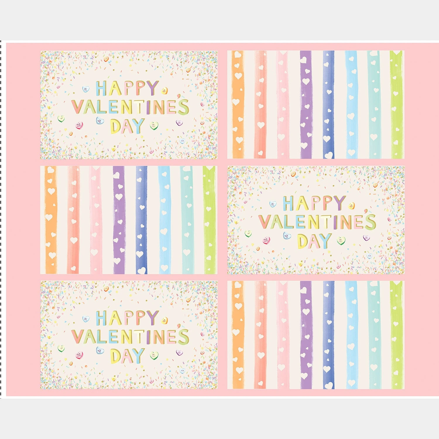 Monthly Placemat Panels - February Valentine's Placemat Multi Panel 3 Monthly Placemat Panels - February Valentine's Placemat Multi Panel