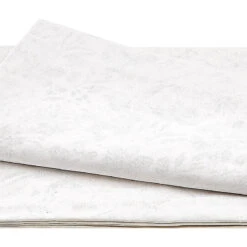 Pen And Ink - Floral Pigment White 118" Wide Backing 3 Yard Cut