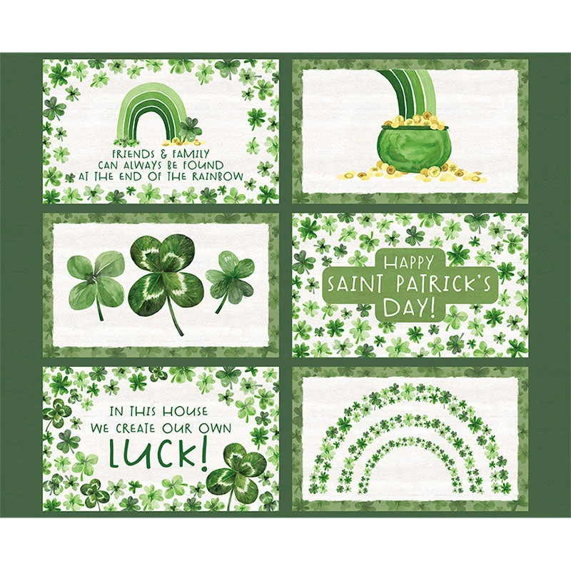 Monthly Placemat Panels - March Saint Patrick's Day Placemat Green Panel 3 Monthly Placemat Panels - March Saint Patrick's Day Placemat Green Panel