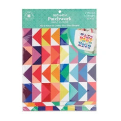 Missouri Star Iron-on Patchwork Quilt Blocks - 10" X 10" Bright 5pk -Crafty Haven ee74c555 caa1 3bfd 9af1 dc2e32b6cc36