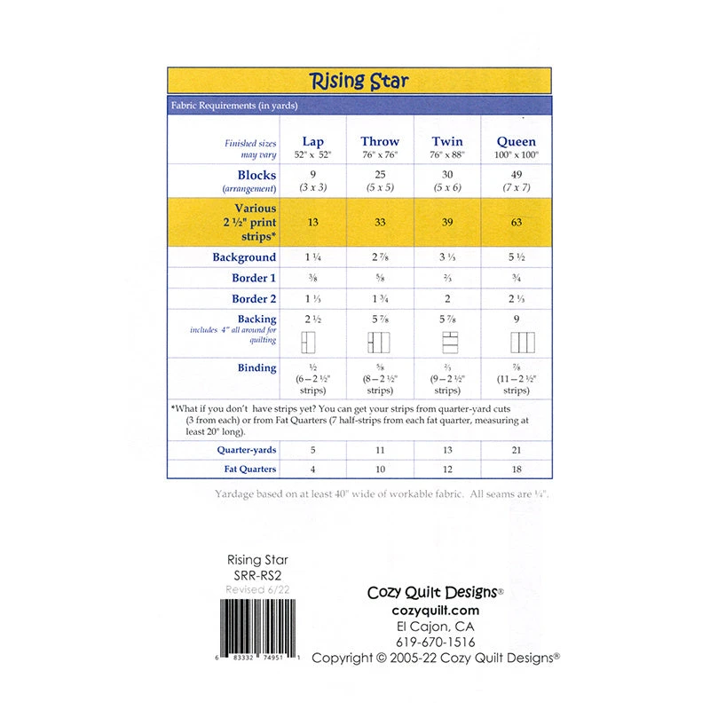 Rising Star Quilt Pattern 4 Rising Star Quilt Pattern - Image 2