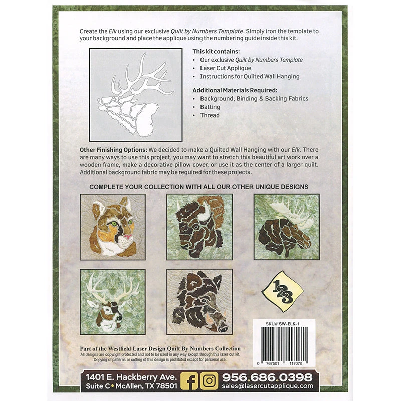 Elk SewWild Laser Cut Kit 6 Elk SewWild Laser Cut Kit - Image 4