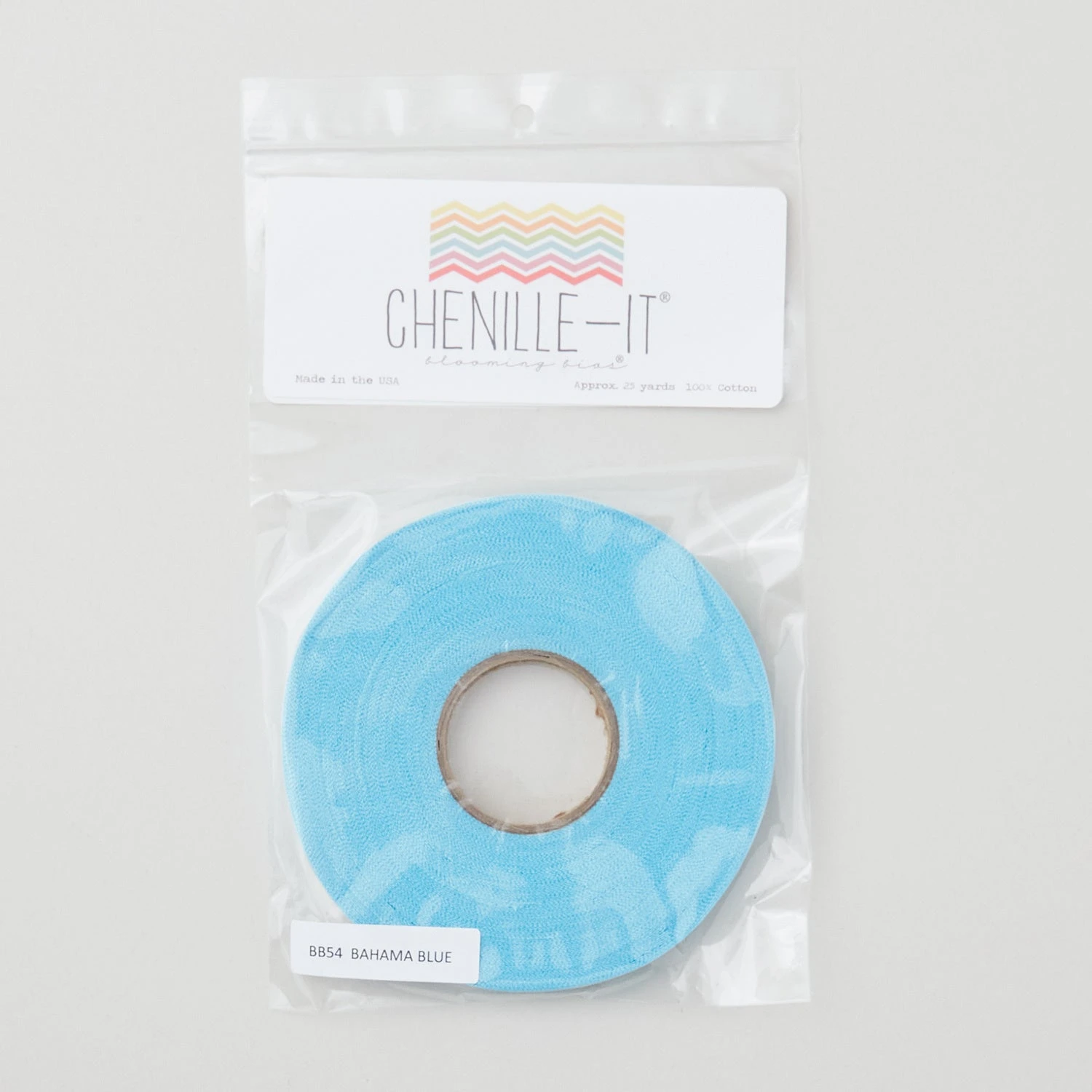 Chenille-It Blooming Bias Sew & Wash Trim - 3/8" Bahama Blue 4 Chenille-It Blooming Bias Sew & Wash Trim - 3/8" Bahama Blue - Image 2