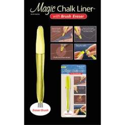 Magic Chalk Liner™ With Brush Eraser - Yellow 9 Magic Chalk Liner™ With Brush Eraser - Yellow -Crafty Haven f768d66f 429b 3f76 8644 29aebb096288