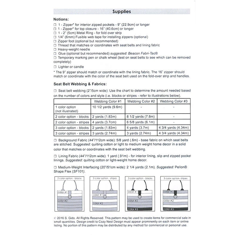 Market Tote Seat Belt Kit - Black/White Large 6 Market Tote Seat Belt Kit - Black/White Large - Image 4