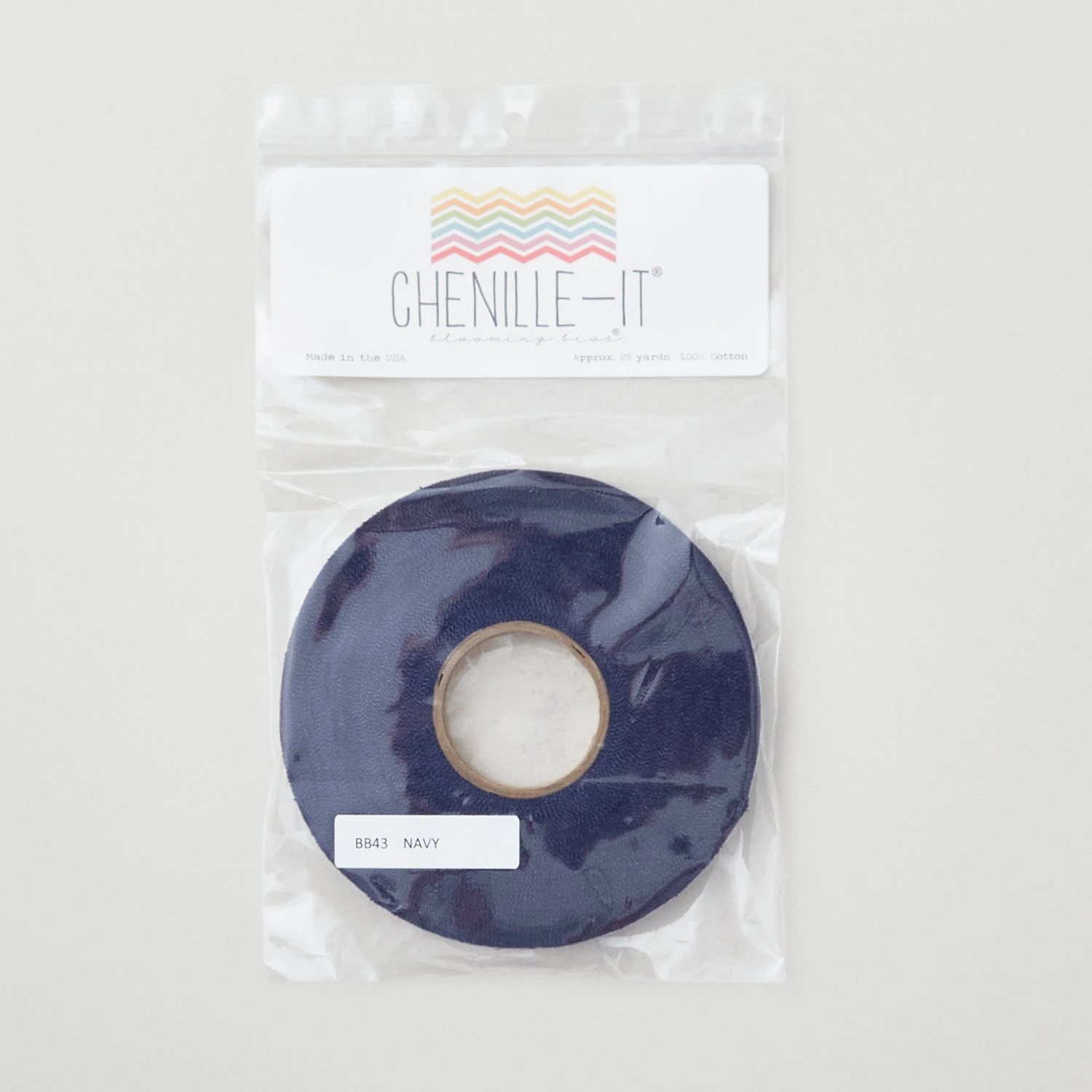 Chenille-It Blooming Bias Sew & Wash Trim - 3/8" Navy 4 Chenille-It Blooming Bias Sew & Wash Trim - 3/8" Navy - Image 2