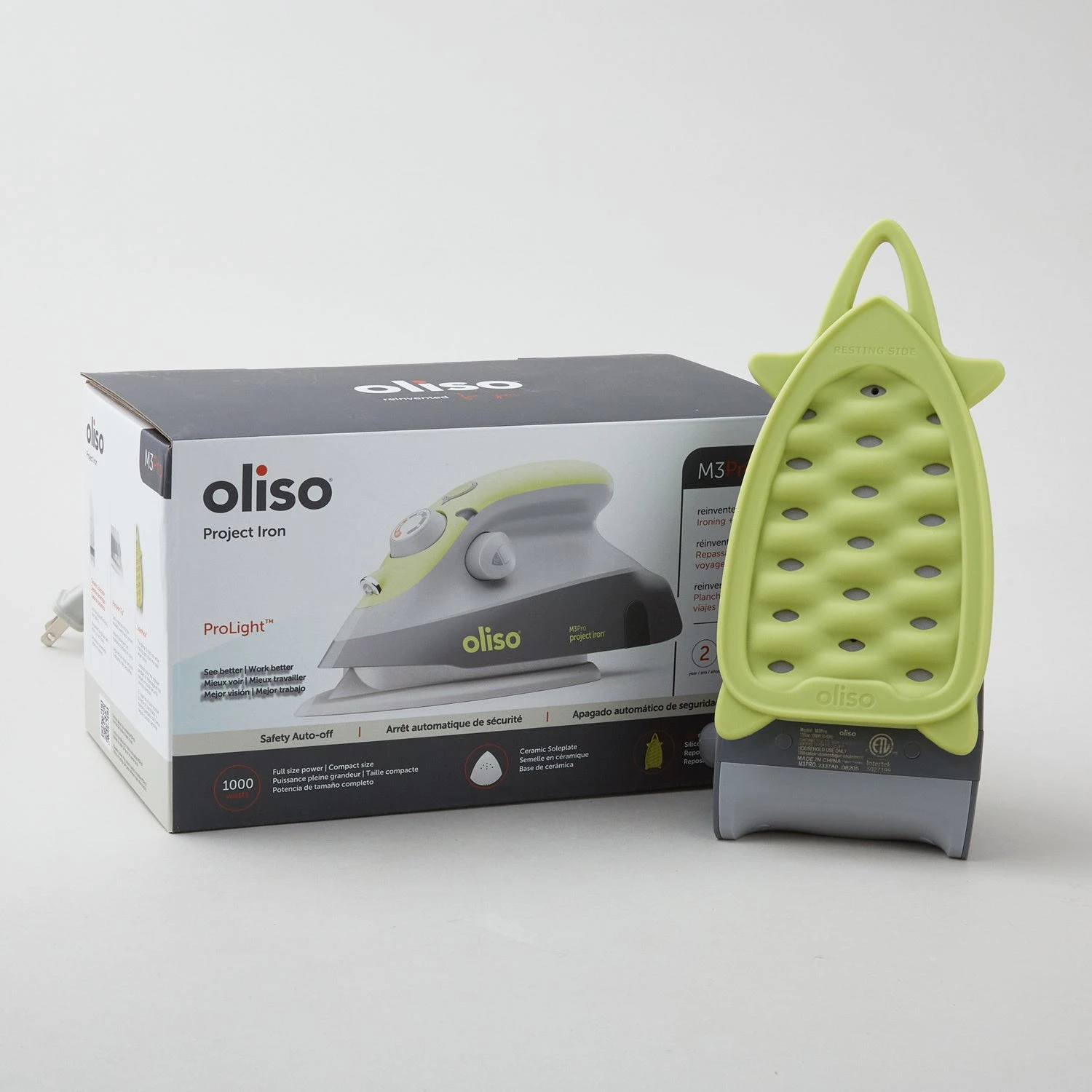 Oliso® M3PRO Mini Project Iron With Trivet - Pistachio 7 Oliso® M3PRO Mini Project Iron With Trivet - Pistachio - Image 5