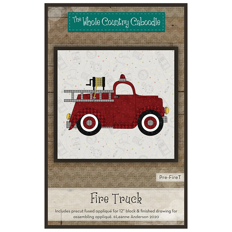 Fire Truck Precut Fused Appliqué Pack