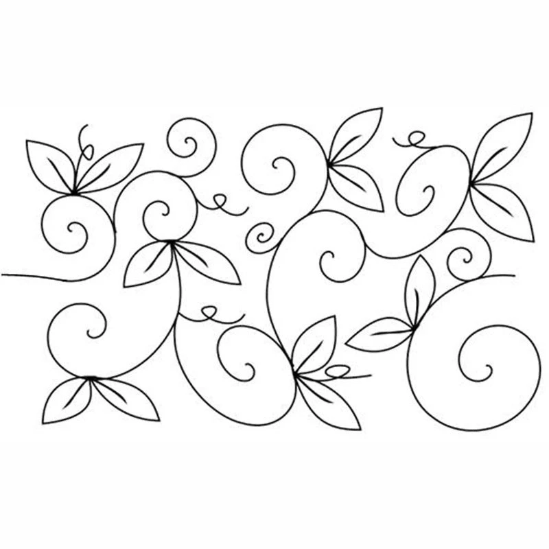 Full Line Stencil - Whimsical Garden 3 Full Line Stencil - Whimsical Garden