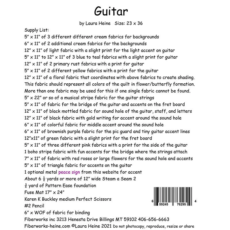 Guitar Collage Pattern 4 Guitar Collage Pattern - Image 2
