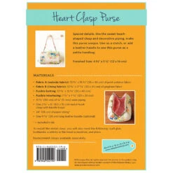 Heart Clasp Purse Kit -Crafty Haven heart clasp purse kit zw2194 zakka workshop zakka workshop 157d47
