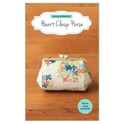 Heart Clasp Purse Kit -Crafty Haven heart clasp purse kit zw2194 zakka workshop zakka workshop 15d378