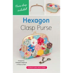 Hexagon Clasp Purse Kit 12 Hexagon Clasp Purse Kit -Crafty Haven hexagon clasp purse kit zw2620 zakka workshop zakka workshop 035273