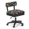 Hydraulic Sewing Notions Sewing Chair - Black -Crafty Haven hydraulic sewing notions sewing chair black h7013b arrow sewing 228d68