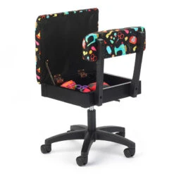 Hydraulic Sewing Notions Sewing Chair - Black -Crafty Haven hydraulic sewing notions sewing chair black h7013b arrow sewing 239691