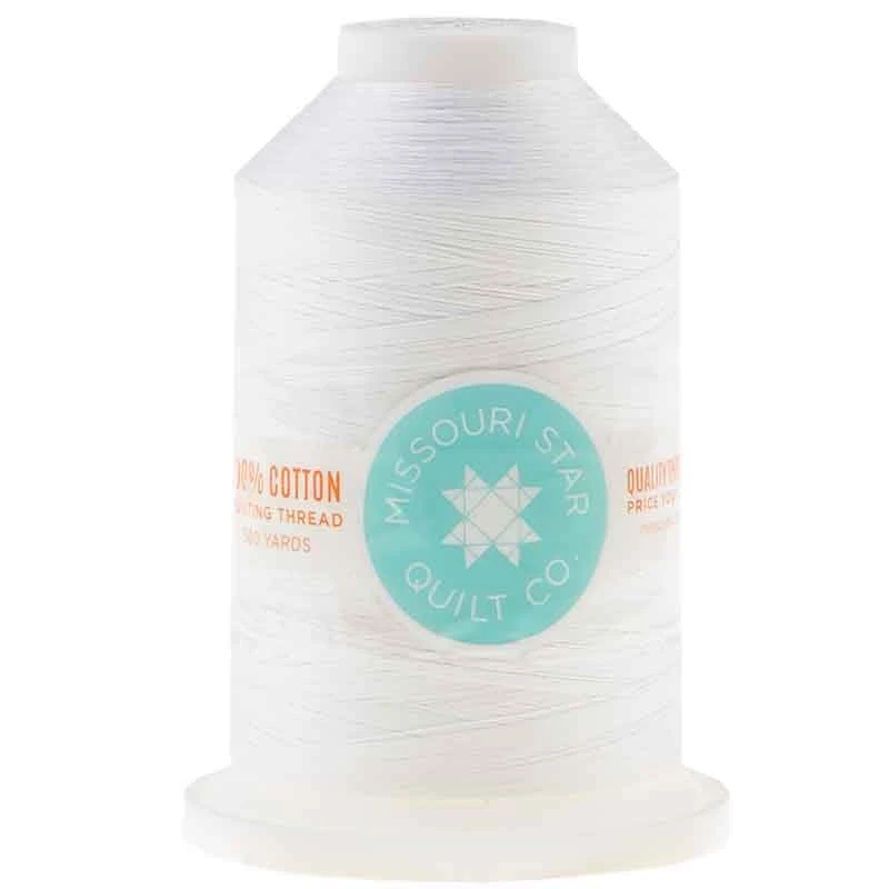 Missouri Star 50 WT Cotton King Spool Thread White 3 Missouri Star 50 WT Cotton King Spool Thread White