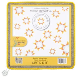 Missouri Star Wooly Betty Board - 13.5" X 13.5" Gold Border