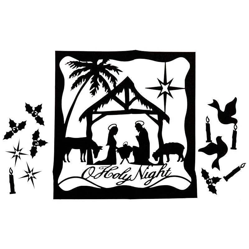 Nativity Silhouette Precut Fused Appliqué Pack - Image 2