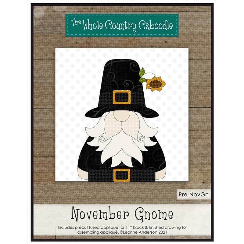 November Gnome Precut Fused Appliqué Pack