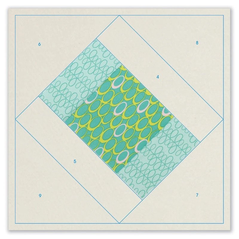 Paris On Point Quilt As You Go Preprinted Batting - Image 3