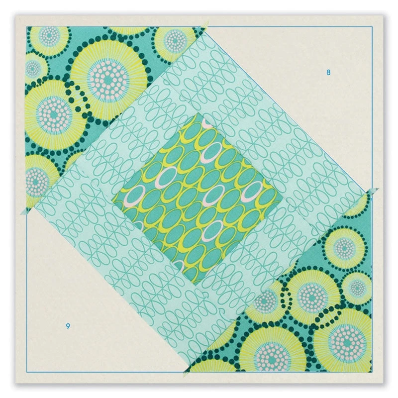 Paris On Point Quilt As You Go Preprinted Batting - Image 4