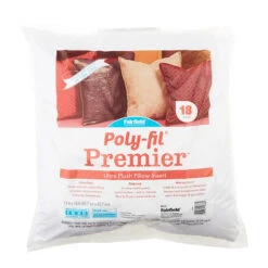 Poly-fil® Premier™ Ultra Plush Pillow Insert - 18" X 18" -Crafty Haven poly fil premier ultra plush pillow insert 18 x 18 jp18 fairfield 31cae4