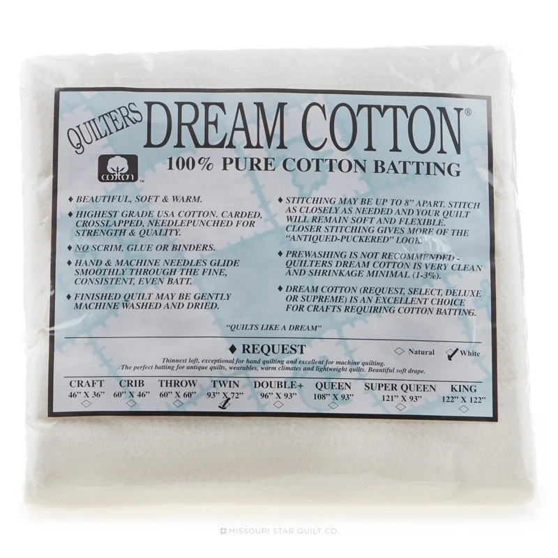 Quilter's Dream Cotton Request White Twin Batting 3 Quilter's Dream Cotton Request White Twin Batting
