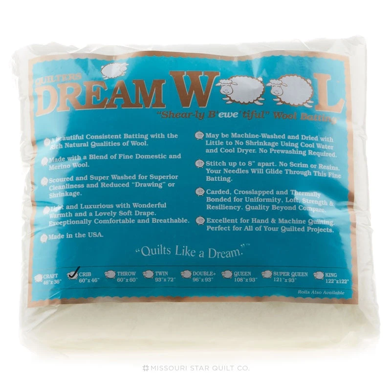 Quilter's Dream Wool Crib Batting 3 Quilter's Dream Wool Crib Batting