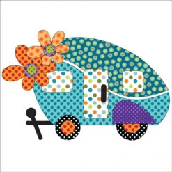 Retro Road Trip Fusible Appliqué Shapes