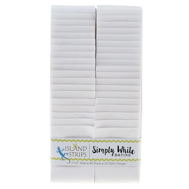 Simply White Batiks Solid White Strips 3 Simply White Batiks Solid White Strips