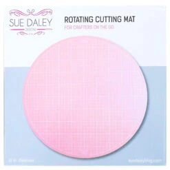 Sue Daley 10" Round Rotating Cutting Mat - Pink -Crafty Haven sue daley 10 round rotating cutting mat pink stcm 14795 sue daley designs sue daley designs 3931c0