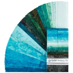 Tantalizing Teal Batik Solids Strips