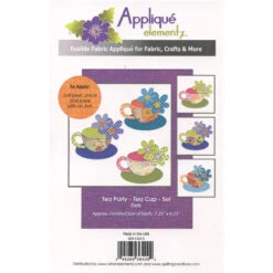 Tea Party Tea Cups Fusible Appliqué Shapes -Crafty Haven tea party tea cups fusible appliqu shapes 45285364294 urban elementz urban elementz 16c6aa