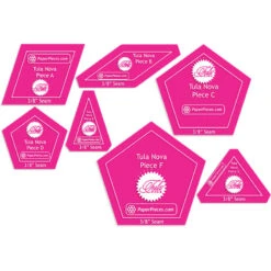 Tula Nova 7-Piece Acrylic Template Set -Crafty Haven tula nova 7 piece acrylic template set tulanova 038 paper pieces tula pink 24cb5c