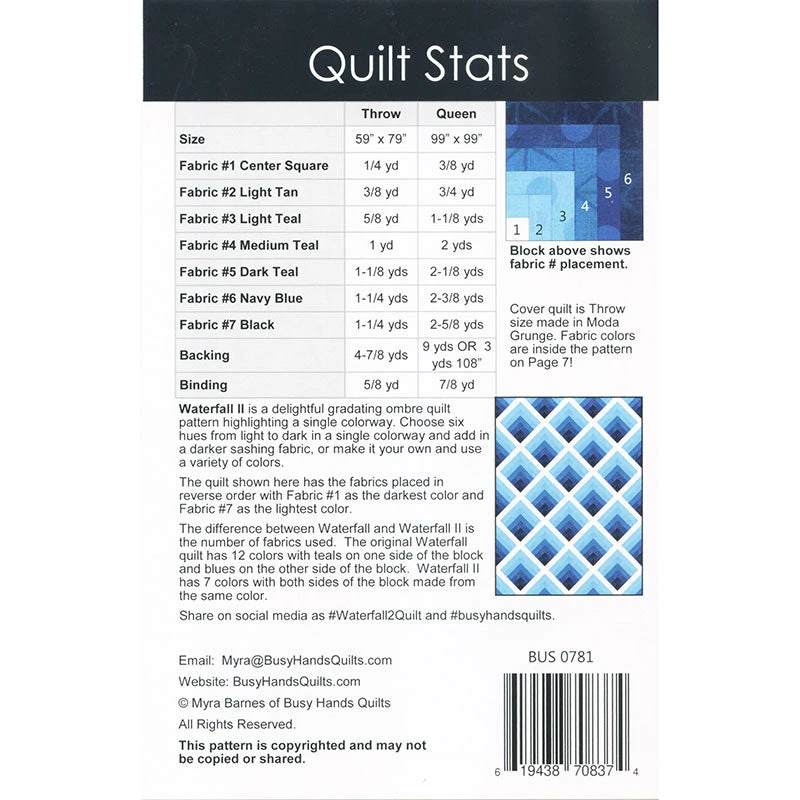 Waterfall II Quilt Pattern 4 Waterfall II Quilt Pattern - Image 2