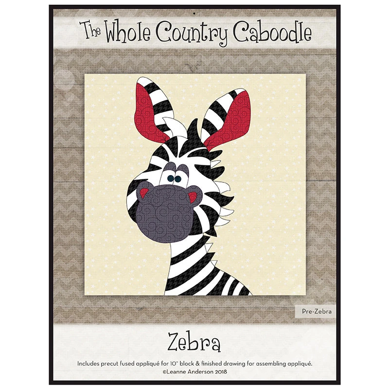 Zebra Precut Fused Appliqué Pack